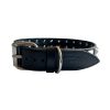 Collare cane in vera pelle LINEA STONE con borchie - nero - immagine 2