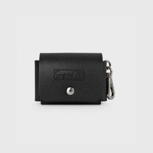 Black | Portasacchetti Nero Vera Pelle