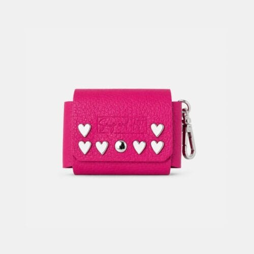 Heart Fucsia | Portasacchetti Vera Pelle Fucsia