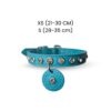 Collare cane DIAMOND by Snugandfit - Vera Pelle - colore Tiffany con Swarovski - immagine 3
