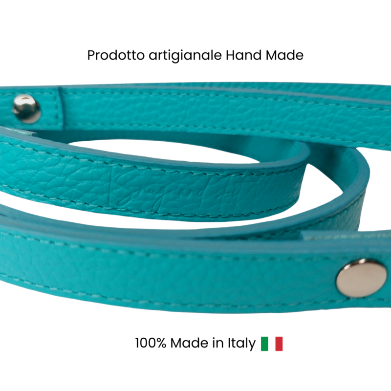 Guinzaglio Snug and Fit tiffany in vera pelle - immagine 3
