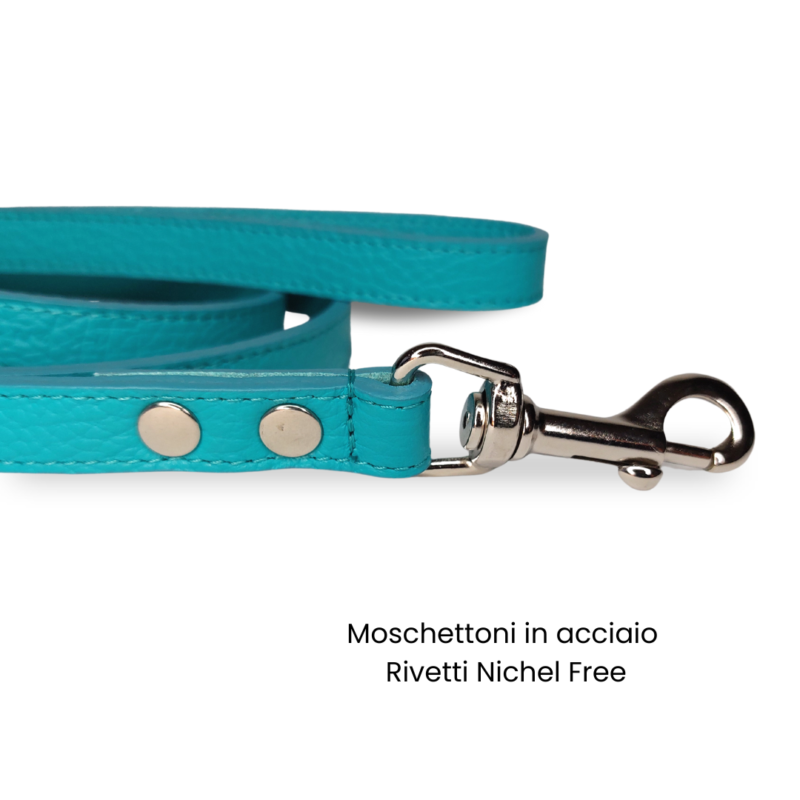 Guinzaglio Snug and Fit tiffany in vera pelle - immagine 2