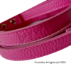 Guinzaglio per cani Snug and Fit in vera pelle fucsia - immagine 3