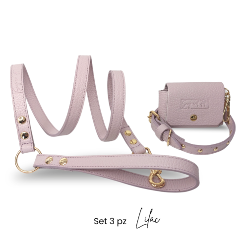 set cane collare guinzaglio porta sacchetti
