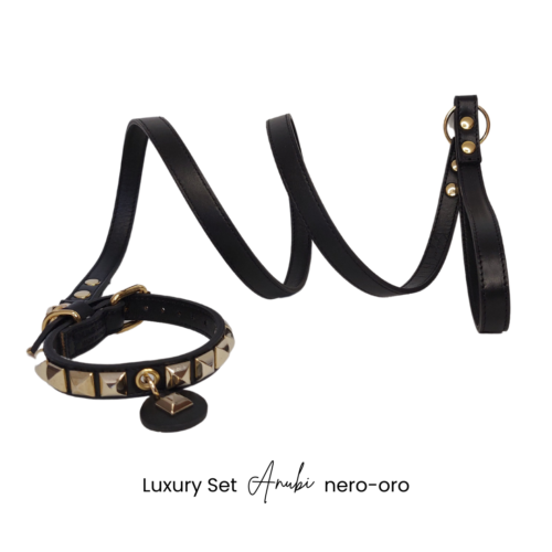 set cane luxury in vera pelle