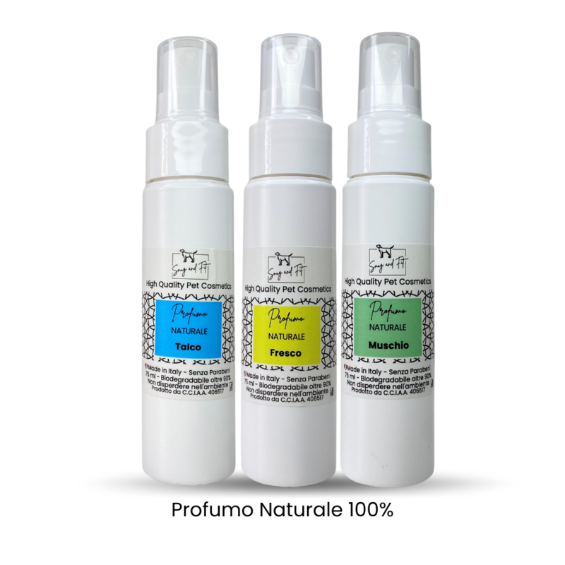Profumo naturale per cane e gatto marca Snug&Fit