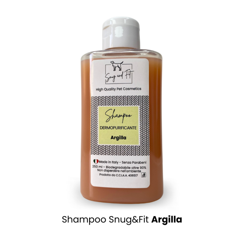 Shampoo per cane e gatto naturale purificante all'argilla