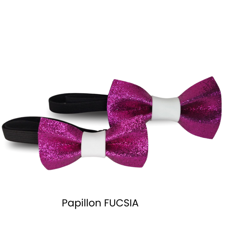 Papillon per cani e per gatti in morbido foam glitterato con elastico regolabile - immagine 3