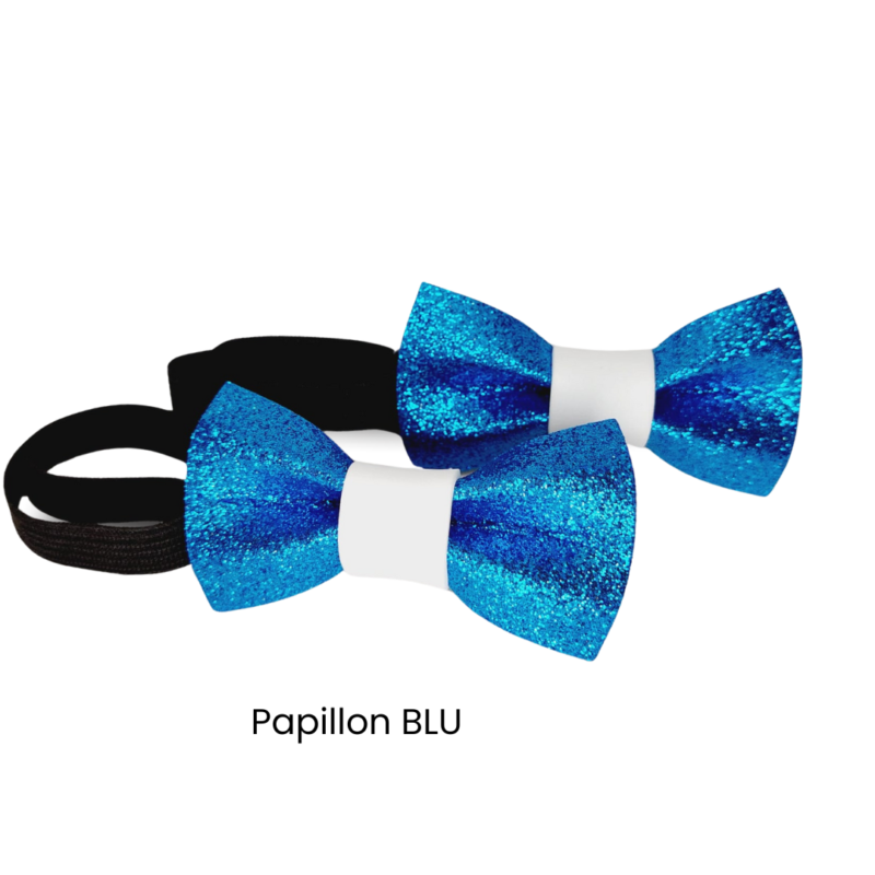 Papillon per cani e per gatti in morbido foam glitterato con elastico regolabile - immagine 8