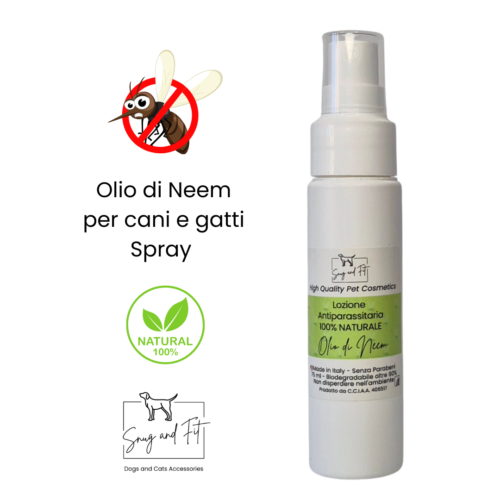 olio di neem per cani e gatti spray naturale