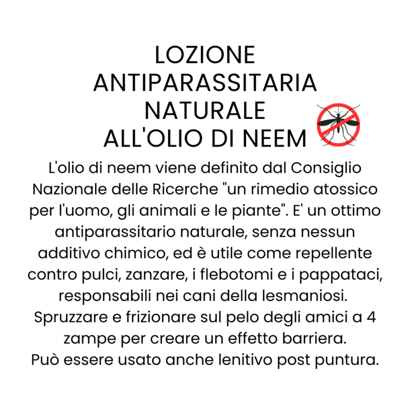 Antiparassitario Naturale Olio di Neem per Cani e Gatti - Spray 75ml - 100% Naturale - immagine 3