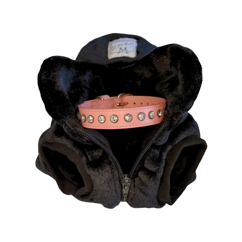 Cappottino per cani Snug&Fit in morbida pelliccetta e interno pile - NERO - Limited Edition - immagine 3
