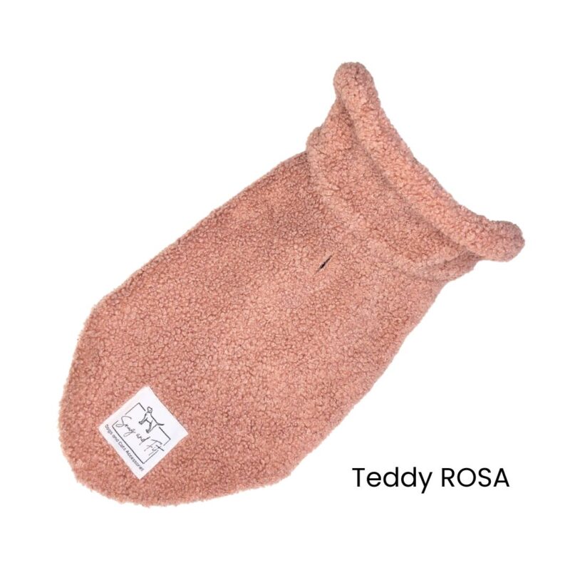 Cappottino per cani Snug&Fit in morbido Teddy - ROSA - Limited Edition - Realizzato a mano
