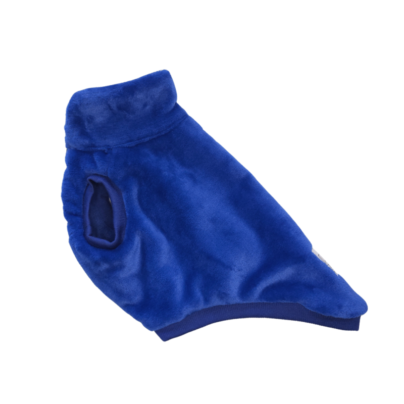 Cappottino per cani Snug&Fit in morbida pelliccetta e interno pile - BLU - Limited Edition - immagine 2