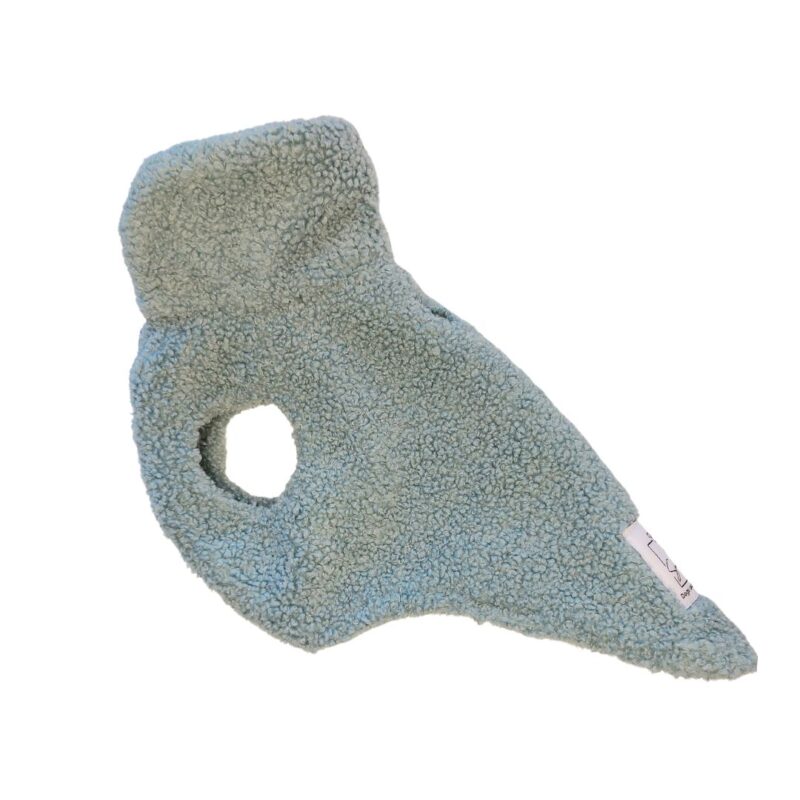 Cappottino per cani Snug&Fit in morbido Teddy - CELESTE - Limited Edition - Realizzato a mano - immagine 2