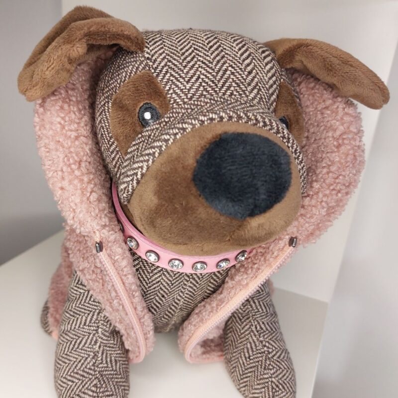 Cappottino per cani Snug&Fit in morbido Teddy - ROSA - Limited Edition - Realizzato a mano - immagine 4