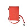 Tracolla / Portacellulare in Vera Pelle Arancio Made In Italy - immagine 2