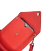 Tracolla / Portacellulare in Vera Pelle Arancio Made In Italy - immagine 3