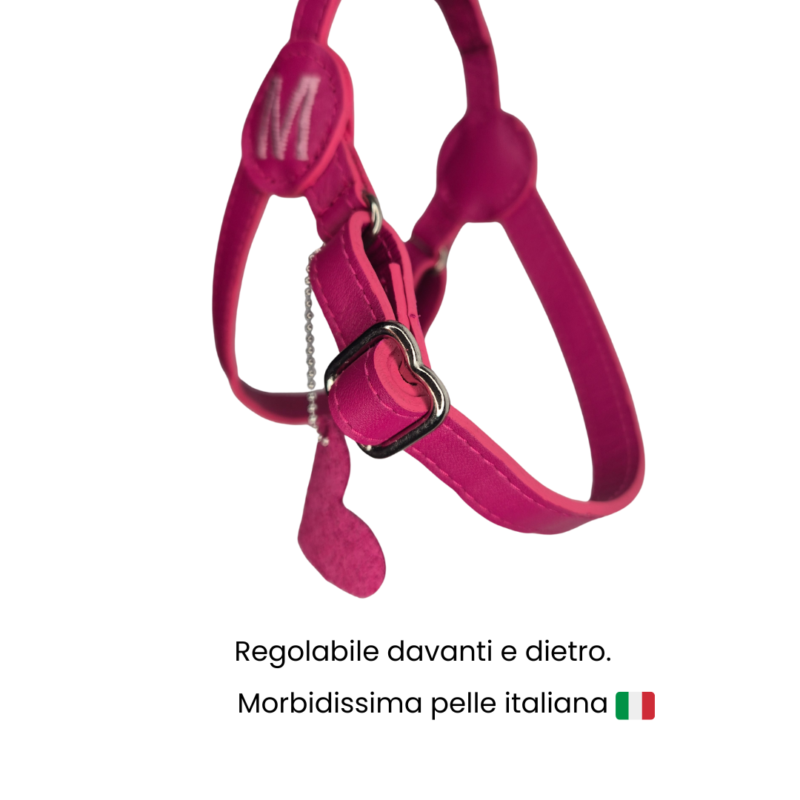Pettorina per cani e gatti TRILOGY in vera pelle - Taglia MINI - immagine 3