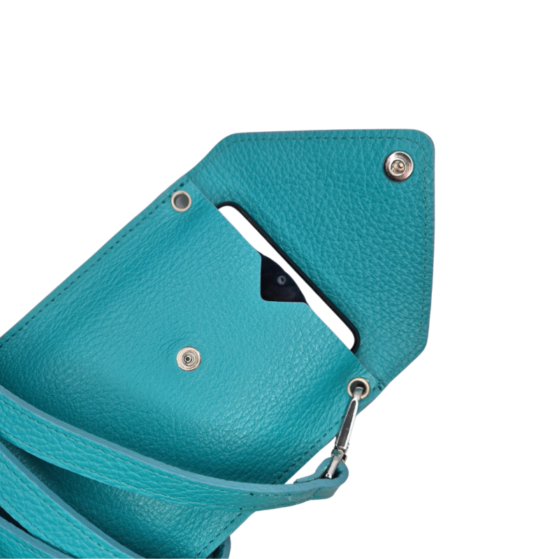 Tracolla / Portacellulare in Vera Pelle Tiffany Made In Italy - immagine 3