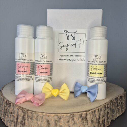puppy tris by Snugandfit, cosmetici naturali per cani e gatti
